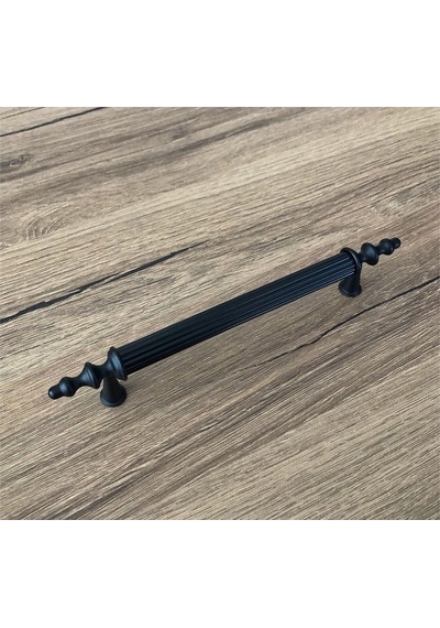 Mat Siyah Mobilya Dolap Mutfak Çekmece Kulpu 64 Mm 6,4 Cm 1 Adet