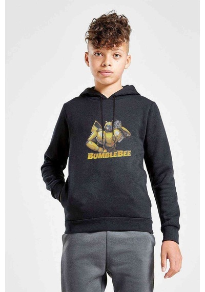 Tshirthane Transformers Bumblebee Music Black Baskılı Unisex Çocuk Sweat