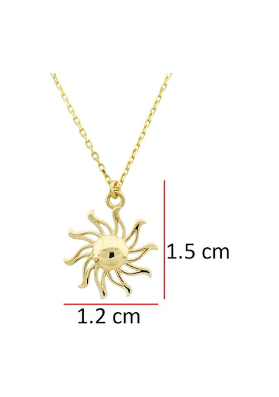 Altın Güneş Kolye Sarı