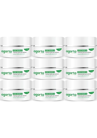 Agarta Ayak Ve Topuk Çatlak Bakım Kremi 100ml 9 Lu Set