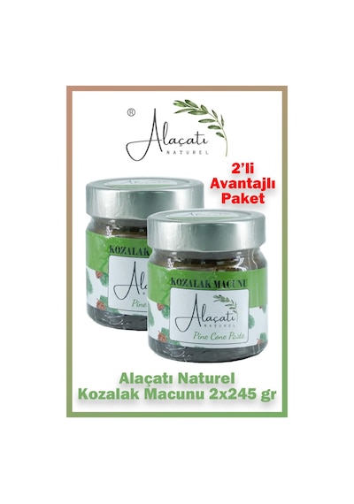 Alaçatı Naturel Kozalak Macunu 245 Gr 2 Adet
