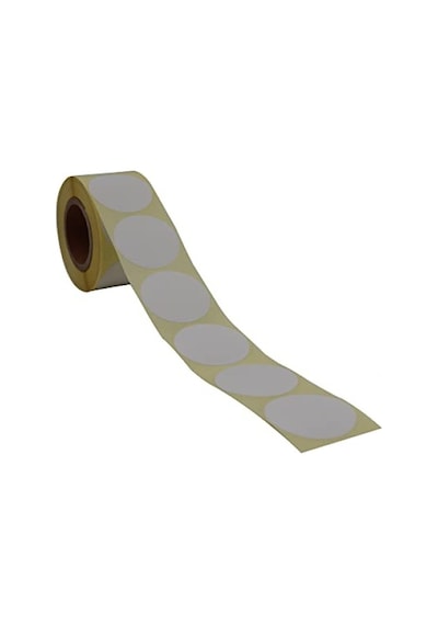 40 Mm Çapında Yapışkan Kuşe Etiket - 500 Adet Rulo 124-Pembe