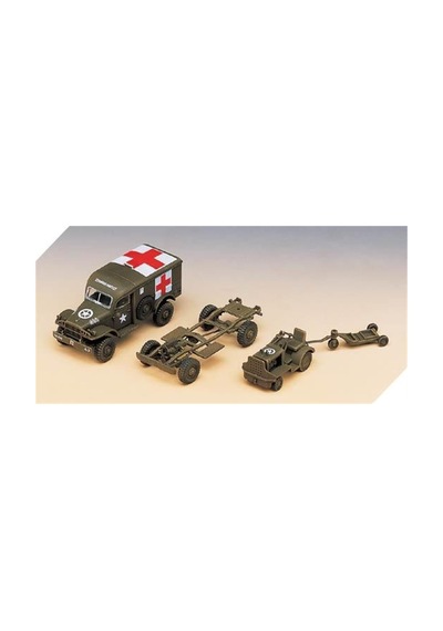 Academy 13403 1/72 Ölçek, Amerikan Ambulans Ve Çekici Demonte, Plastik Maket Seti-49249