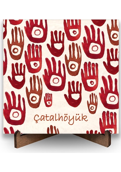 Çatalhöyük Serisi Eller Traverten Pano