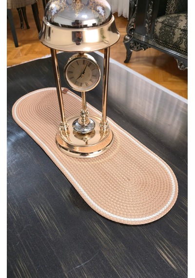 Dekoratif 30x75 Cm Runner Şık Masa Orta Sehpa Üstü Dekoratif Sofra Aksesuarı Jüt Hasır