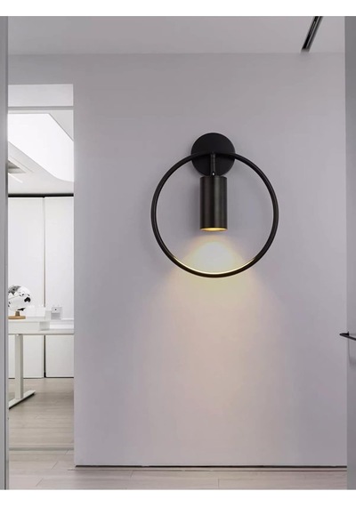 Modavize Spoti Modern Salon - Mutfak - Cafe Tasarım Siyah Renk Spot Led Aplik Siyah Çok Renkli