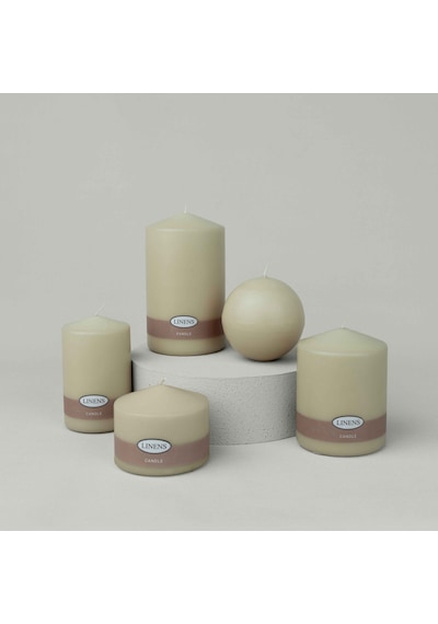Linens Basic Yuvarlak C10 Cm Baton Mum Bej