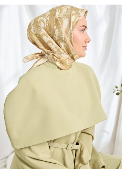 Silk Home Twill İpek Eşarp - 11542-12 Krem