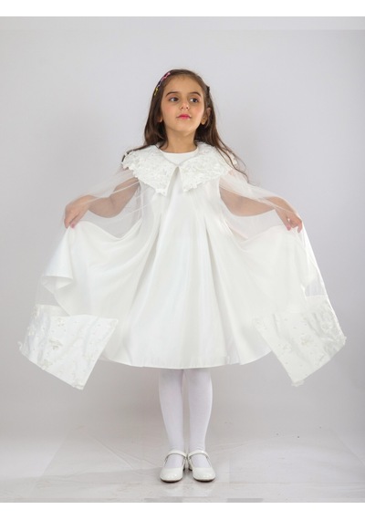Xo Kids Kız Çocuk Elbise 6-10 Yaş 1619 Beyaz