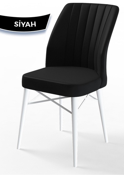 Canisa Arp Serisi 70x110 Sabit Mutfak Masası Takımı Beyaz Masa 4 Siyah Sandalye Beyaz Masa Sandalye Siyah Canisa Arp Serisi 70x110 Sabit Mutfak Masası Takımı Beyaz Masa 4 Siyah Sandalye Beyaz Masa Sandalye Siyah