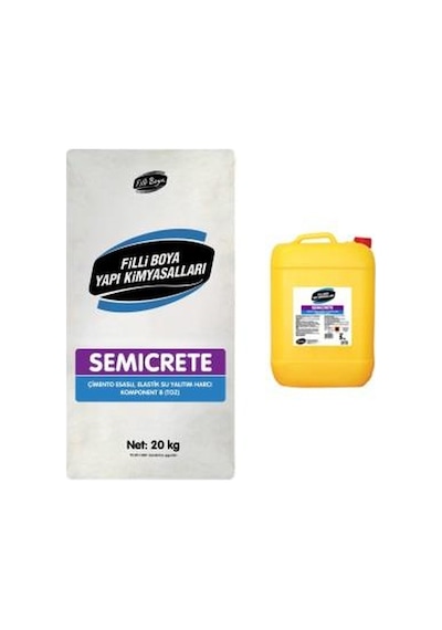 Filli Boya Semicrete Su Yalıtım 20 Kg Toz+5 Kg Sıvı