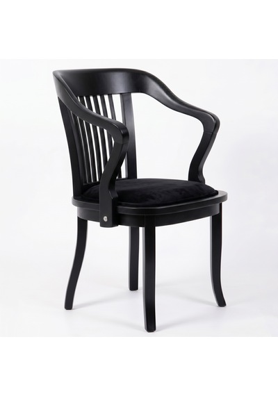Throne Ahşap Yemek Sandalyesi Siyah