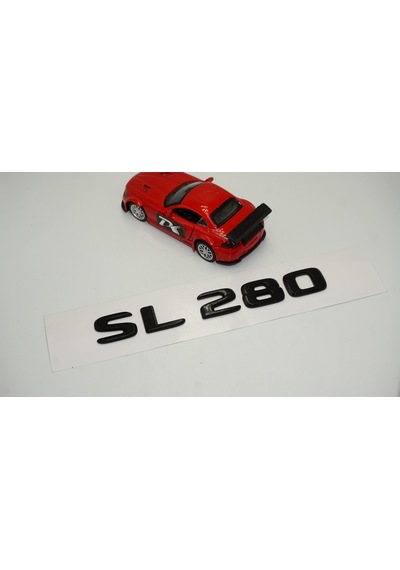SL 280 Bagaj Parlak Siyah ABS 3M 3D Yazı Logo