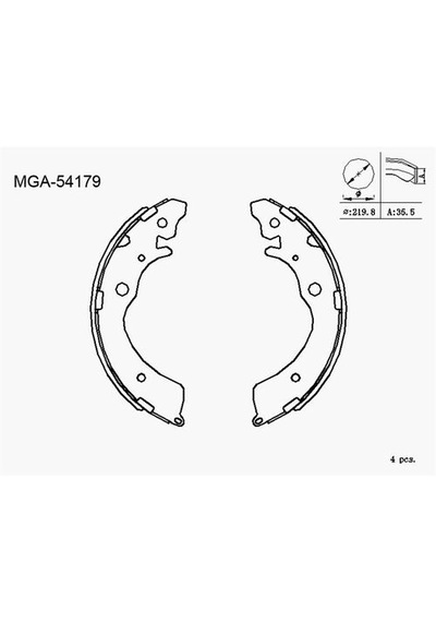 Fren Balatası Arka Pabuc Honda Accord 85-93 Cıvıc Vıı 00-05 Cr-v 95-06 Fr-v 04 Hr-v 99 Jımny 98-01 Carry Ga413 98-