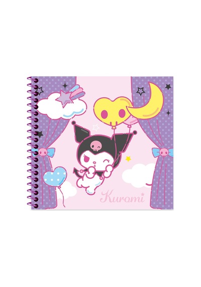 Kuromi 16 15 50 Yp. Çiz. Spiralli Sert Kapak Defter - No:4 Çok Renkli