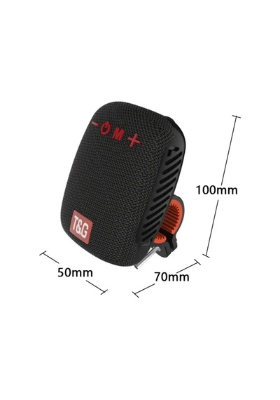 Etashop Bisiklet Bluetooth Hoparlör Taşınabilir Su Geçirmez Çift Bağlantı Fm Radyo Siyah