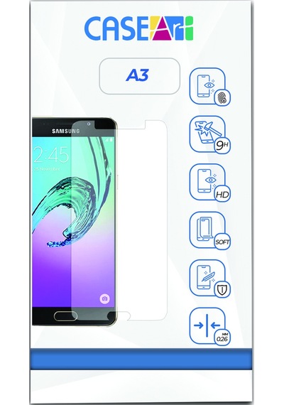 Samsung A3 ile Uyumlu Temperli Kırılmaz Cam Ekran Koruyucu