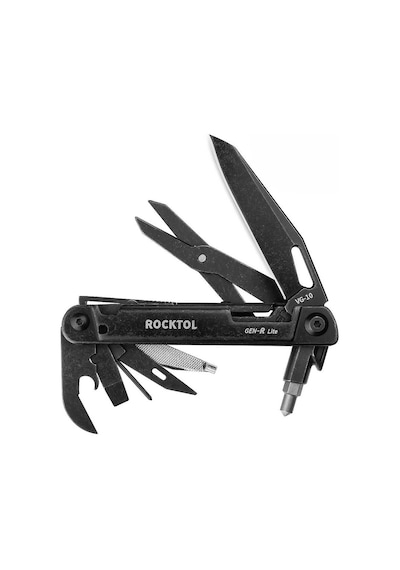 Rocktol 15 Fonksiyonlu Multitool Çakı Kılıflı Siyah