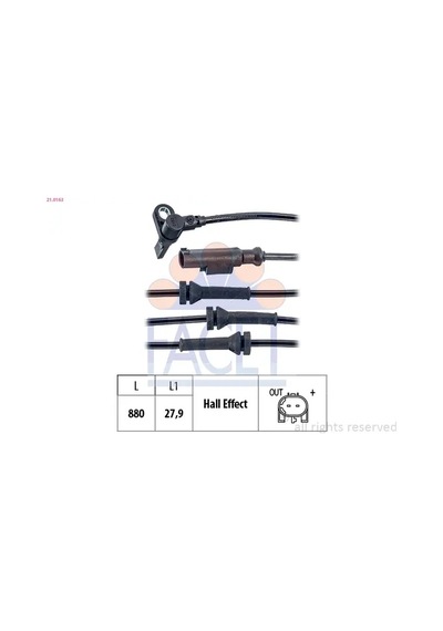 Abs Sensörü - Fiat Bravo, Stilo - Facet-210163