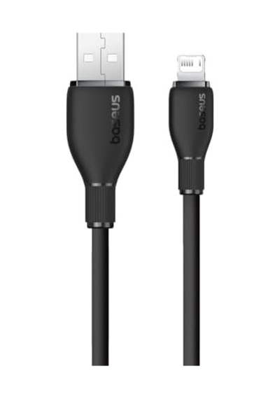 Pudding Hızlı Şarj Özellikli Lightning Kablo 2.4a, 1.2 Metre, Siyah
