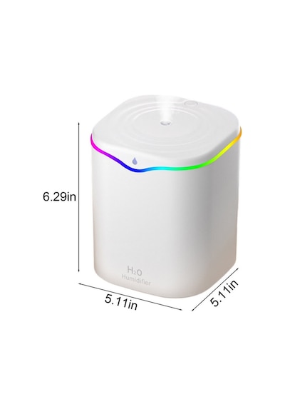 2 Litre Oda Hava Nemlendirici Water Drop Humudifier Rgb Led Işıklı Buhar Makinesi