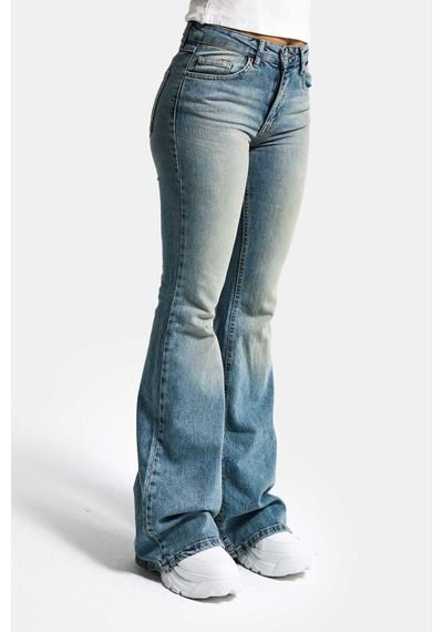 Itsbasic Kadın A.tint 4s6-32 Mid Rise Flare Fit Esnek Kumaş Denim Jean A.tınt