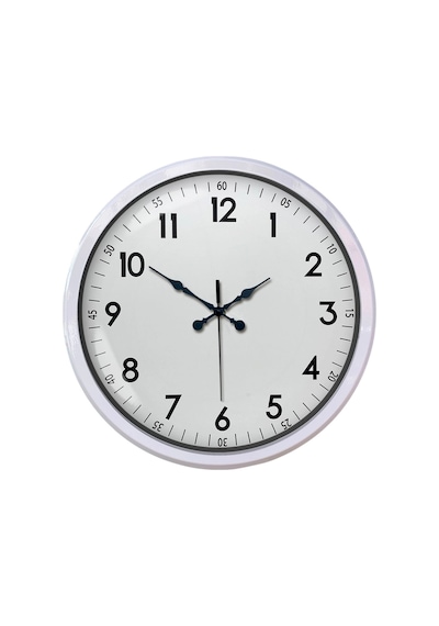 Zentime White Classic 52 Cm Metal Dekoratif Stil Duvar Saati Çok Renkli
