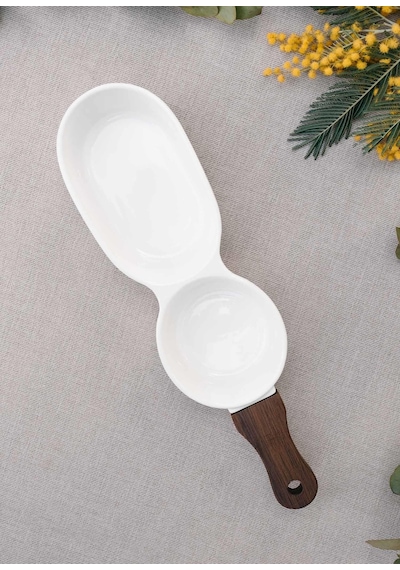 The Mia Woody Porselen Servis 35x10 Cm