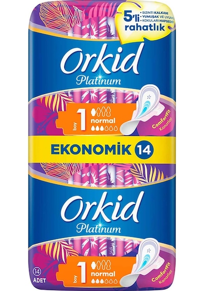 Orkid Platinum Hijyenik Ped Ultra Normal 14'lü
