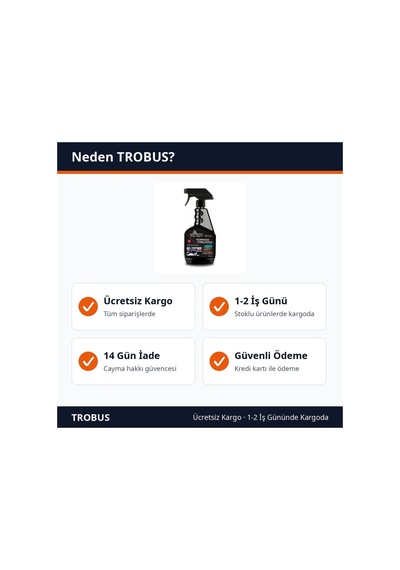 Trobus Torpido Parlatıcı Sprey Araç İçi Bakım 500 Ml