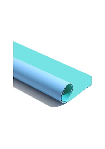 Gdx Stüdyo PVC  Fon Perde, Silinebilir, Kırışmaz (Mavi) 120x200Cm