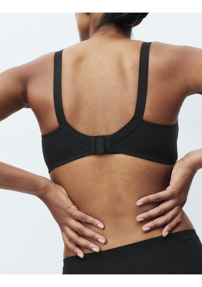 Marks & Spencer İşleme Detaylı Toparlayıcı Pamuklu Sütyen T33008020 Siyah