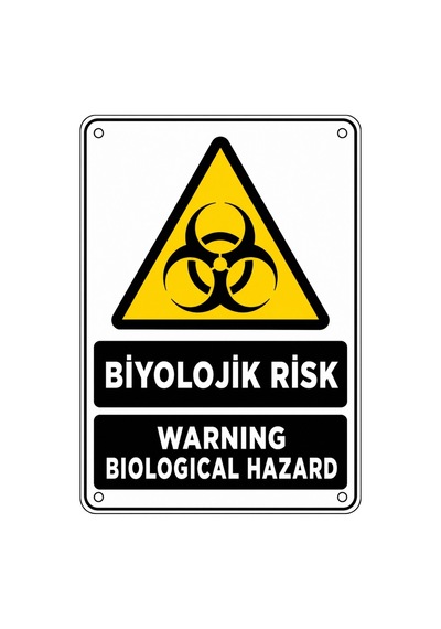 Biyolojik Risk 21x30cm Pvc Isg Levha
