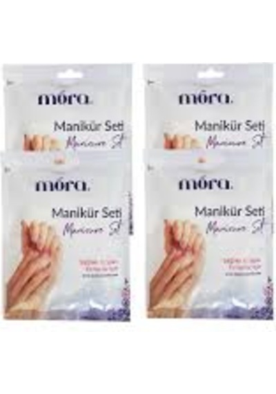 Mora Uzayan Tırnaklar için Manikür Seti 4 Adet