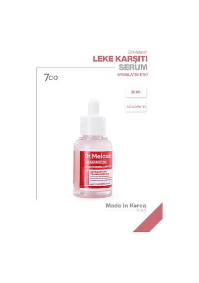 Leke Karşıtı Aydınlatıcı Ampül Astaxanthin Içerikli, Cilt Tonu Eşitleyici Aydınlatıcı Bakım 30ml