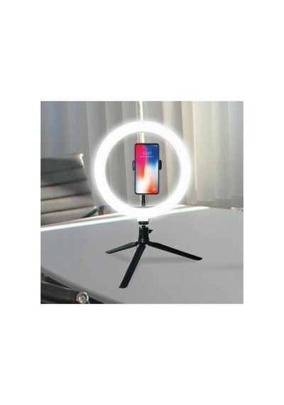 10inç 26cm Youtube Instagram Tiktok Selfie Stüdyo Video Fotoğraf Ring Light Tripod Led Halka Işık Beyaz