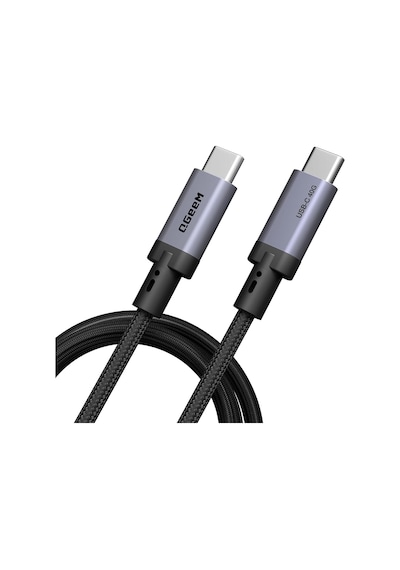 Qgeem Qg03 Type-c To Type-c Pd 40g 8k 60hz Data Kablosu Ve Çevirici 240w 2m Gri