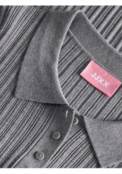 Jack & Jones Kadin Polo Triko - Hadley - 12280289 Medium Grey Melange