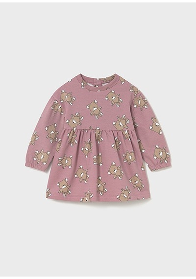 Mayoral Pembe Kız Bebek Desenli Elbise 2916 Pembe