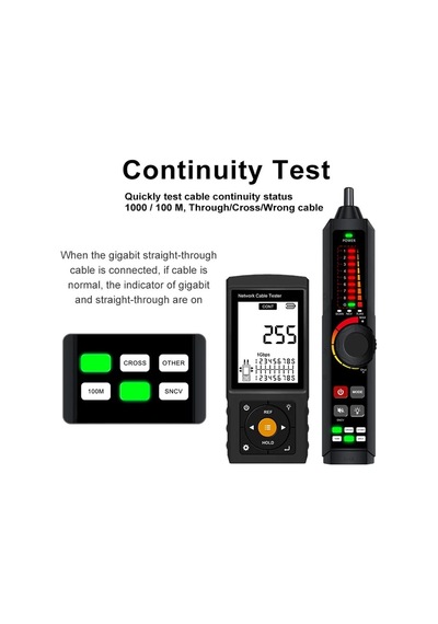 Novacom Lt-300s Rj45 Poe Uyumlu Çok Fonksiyonlu Kablo Test Cihazı