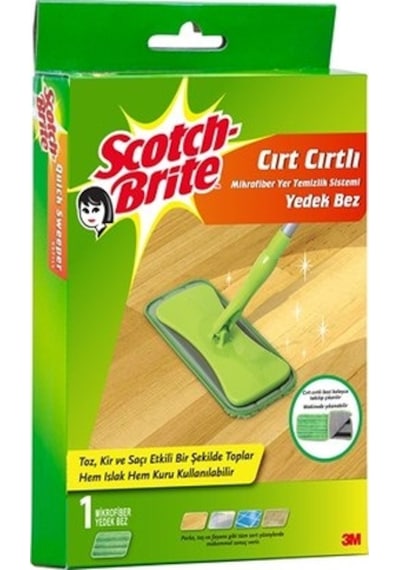 Scotch Brite Cırt Cırt Mikrofiber Yer Temizlik Sistemi Yedek Bez