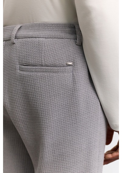 Avva Erkek Gri Yanı Lastikli Gofreli Elastan Slim Fit Pantolon A62y3080