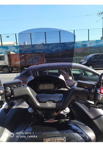 Zeus Motor 2012-2013 Honda Nc 700 Dc Integra Uyumlu Uzun Ön Cam Koyu Füme