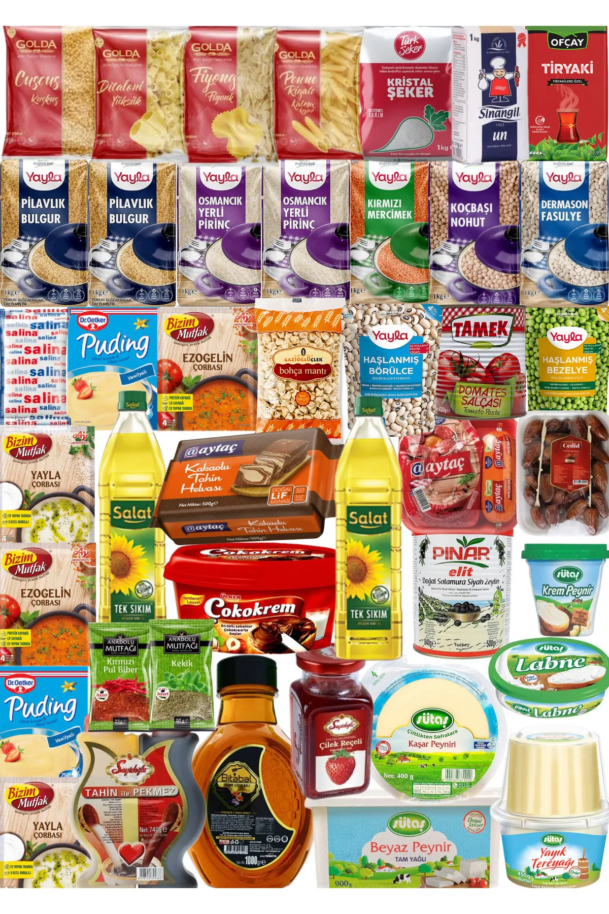 Yayla Ramazan Kurban Paketi Kumanya Kolisi Mega Kahvaltalık Paketli