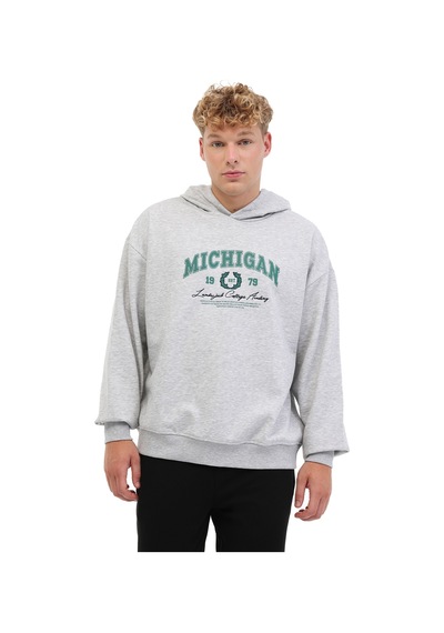 Lumberjack Ml Ade 16blo-04 5pr Grı Melanj Erkek Sweatshirt 000000000102023972 Gri