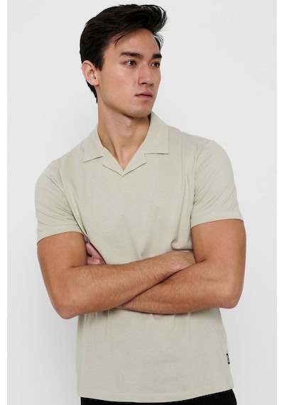 Only & Sons Erkek Onsabraham Polo Yaka T-Shirt 22019294 Taş
