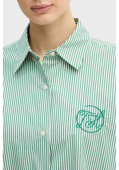 Tommy Hilfiger Bayan Gömlek Ww0ww48190 0cd Yeşil Yeşil