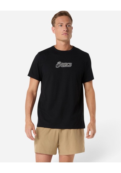 Asics Asıcs Logo Graphıc Tee Erkek Siyah Kısa Kollu Tshirt 2031f334-001