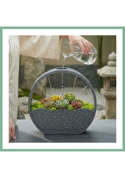 Bşkvirgo 3d Baskı Self-watering Planter - Kendi Kendini Sulayan Saksı-gri Bsk2026 Standart