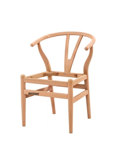 Masifart Justo Danish Sandalye Cilasız Ham Ham